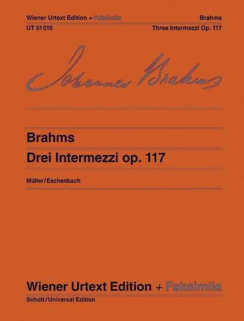 Brahms: Three Intermezzi Opus 117 for Piano published by Wiener Urtext